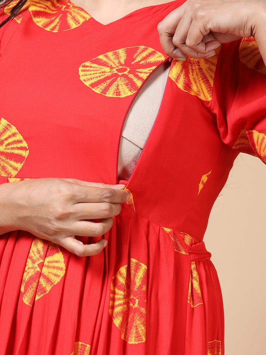 Dual Side Invisible Zip Maternity & Nursing Kurti (vii)