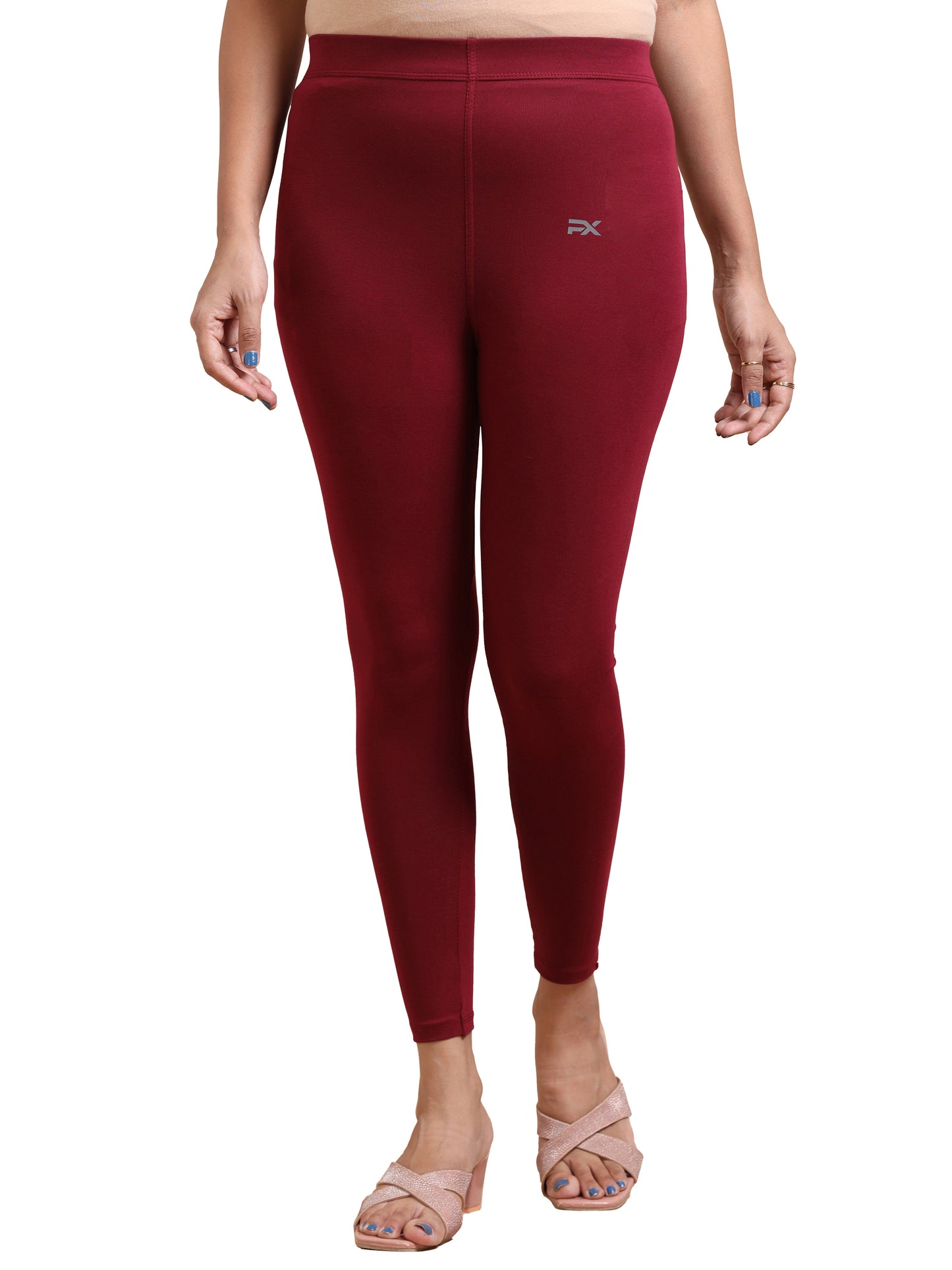 Ankle Length Leggings - Marron