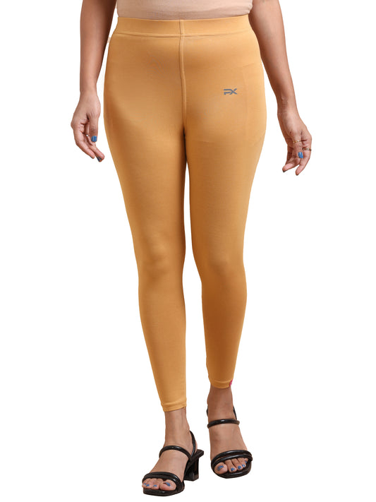 Ankle Length Leggings - Golden Mustard