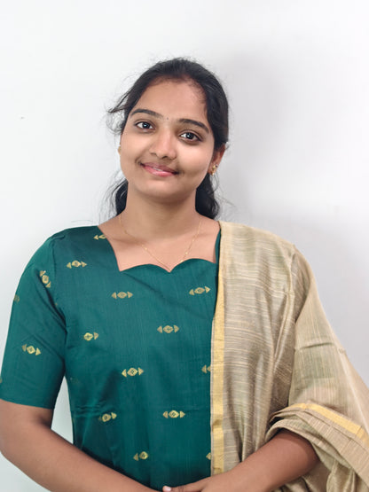 Raw Silk Kurta Set with Dupatta - Dark Green