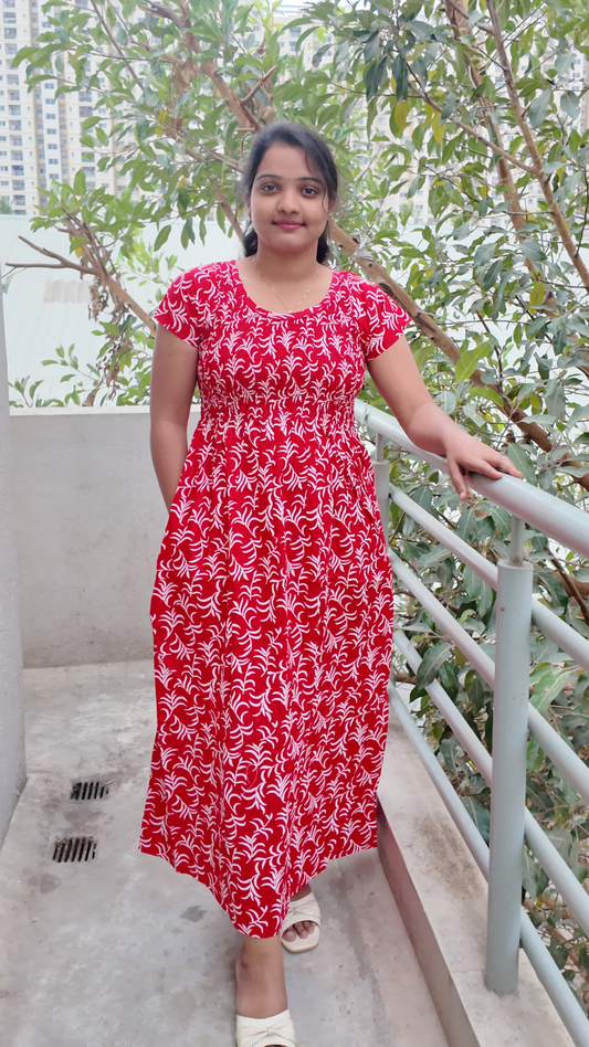 Smoky Printed Women’s Nighty - v4