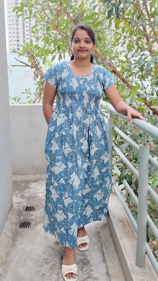 Smoky Printed Women’s Nighty - v5