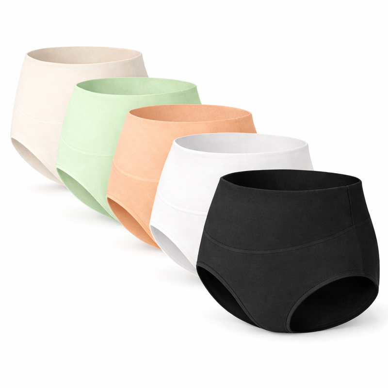 High-Waist Maternity Panty (5-Pack) – Over-Bump Support & Postpartum Comfort