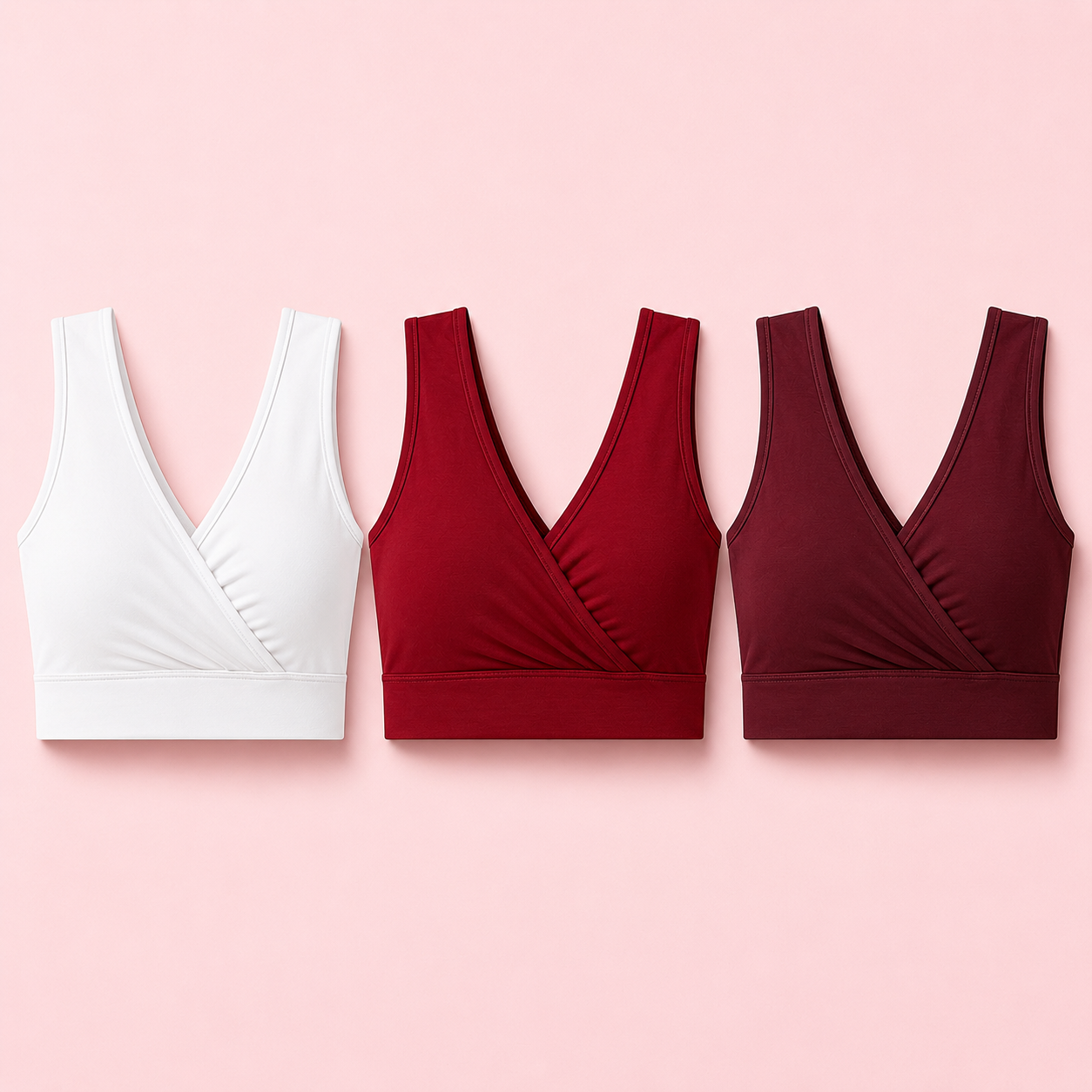 Women’s Soft Sleeping Bra – (Pack of 3) Wireless, Breathable, Easy Nursing, No Hooks, Comfortable Daily Wear (iii)