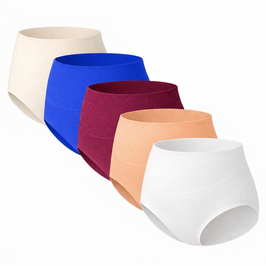 High-Waist Maternity Panty (5-Pack) – Over-Bump Support & Postpartum Comfort (xiii)