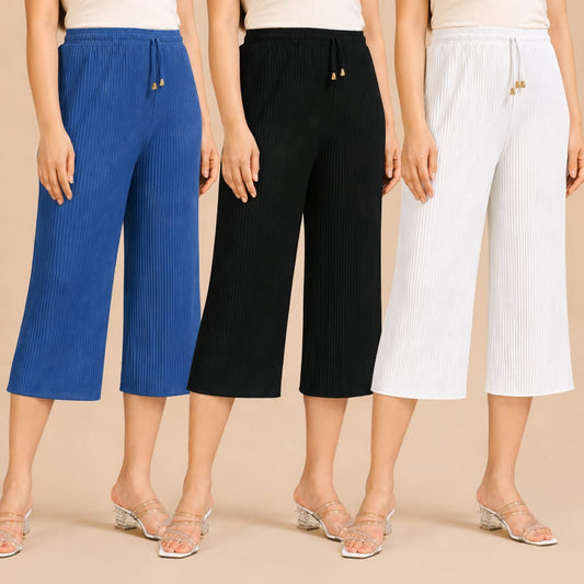 Calf Length Palazzo Pack of 3