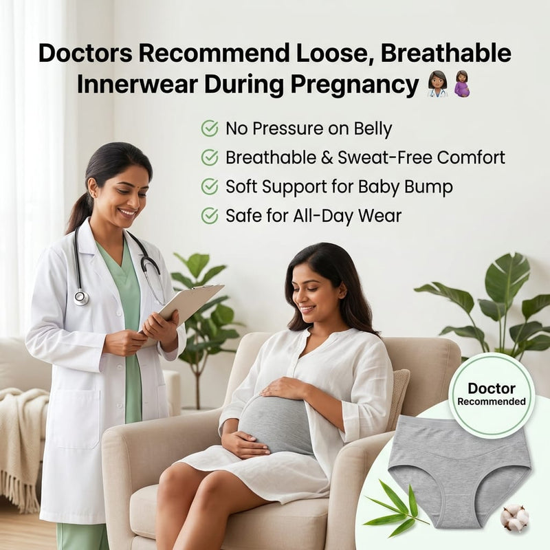 High-Waist Maternity Panty (5-Pack) – Over-Bump Support & Postpartum Comfort (viii)